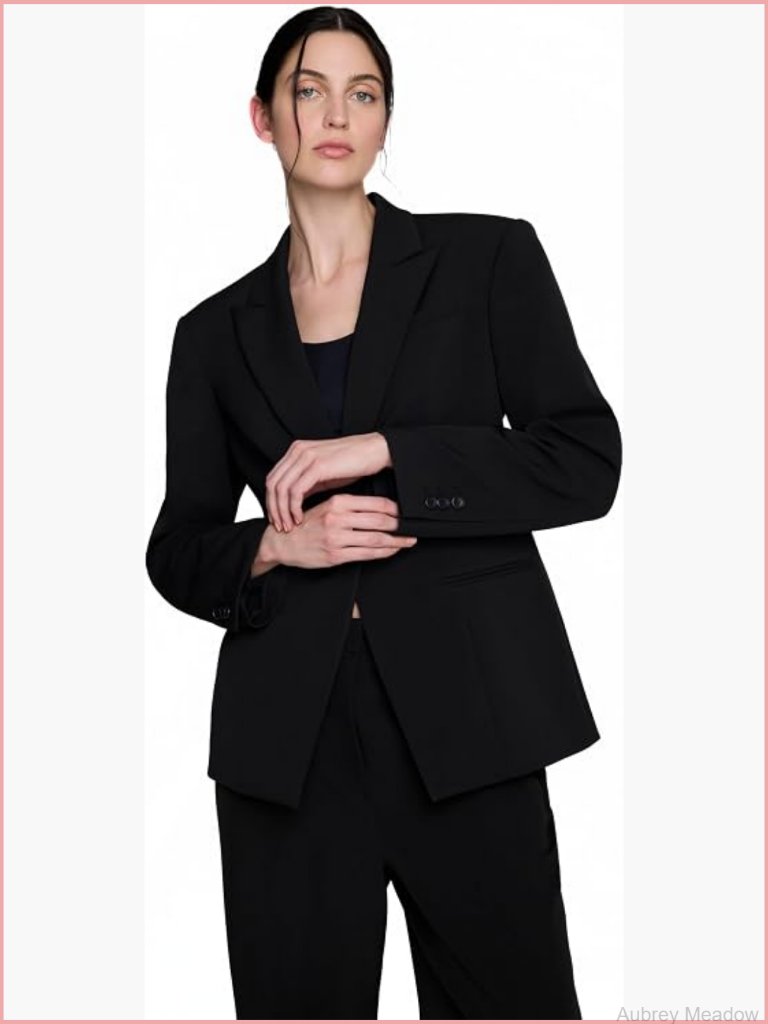 Women's Luxe Twill Slim One Button Blazer - Professional Office Wear